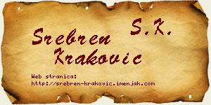 Srebren Kraković vizit kartica